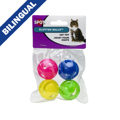 SPOT Slotted Balls Bulk (24 ct) Cat Toy