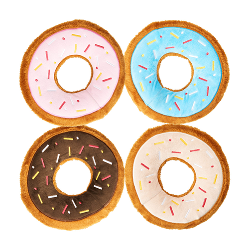 Spot Plush Tasty Donut 9" Assorted Dog Toy