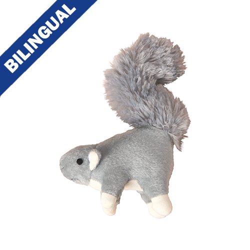 SPOT Lil' Spots Squirrel 7" Plush Dog Toy