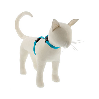 Lupine Basics H-Style Adjustable Harness for Cats 1/2" x 12" to 20" Aqua