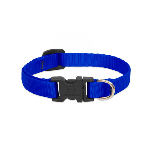 Lupine Basics Adjustable Collar for Dogs Blue 3/4" x 13" to 22"