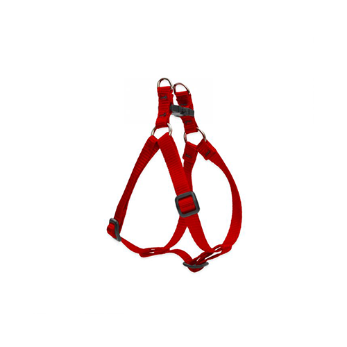 Lupine Basics Step-In Adjustable Harness for Dogs Red 1" x 24" to 38"