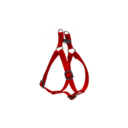 Lupine Basics Step-In Adjustable Harness for Dogs Red 1/2" x 12" to 18"