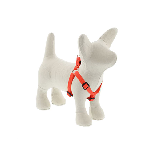 Lupine Basics Step-In Adjustable Harness for Dogs Blaze Orange 1/2" x 12" to 18"