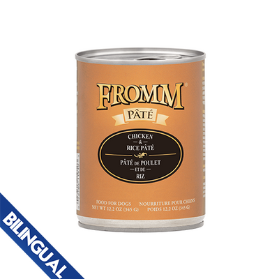 Fromm Chicken & Rice Pt Wet Dog Food 12 x 12.2 oz