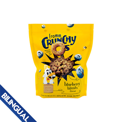 Fromm Crunchy O's Blueberry Blasts Treats for Dogs 26 oz