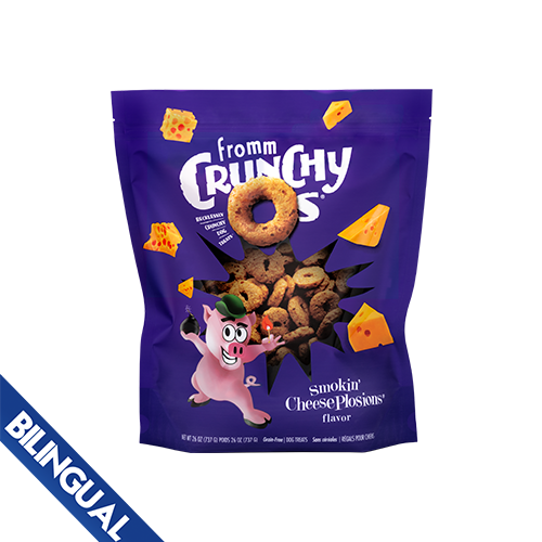 Fromm Crunchy O's Smokin' CheesePlosions Dog Treats 26 oz