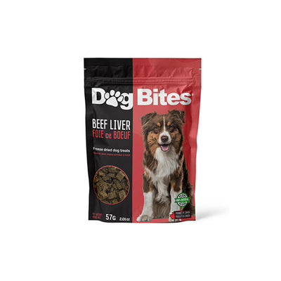 Dog Bites Freeze Dried Beef Liver Dog Treat 57 gm