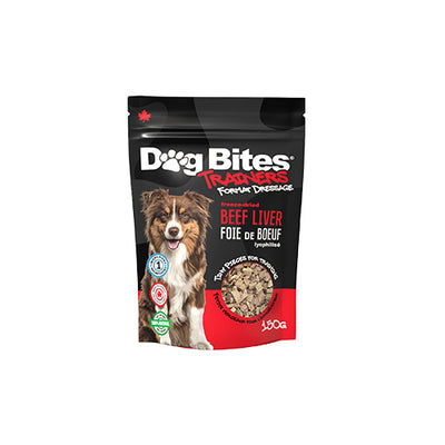 Dog Bites Freeze-Dried Beef Liver Trainers Dog Treat 150gm