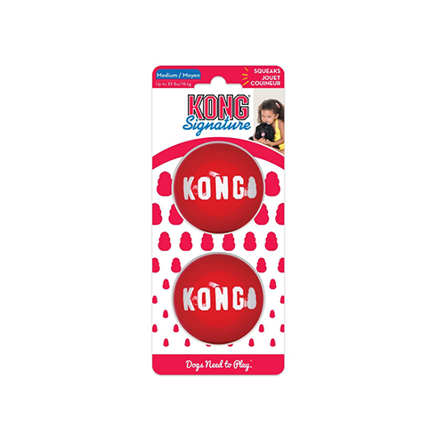Kong Signature Ball Medium (2 Pack)