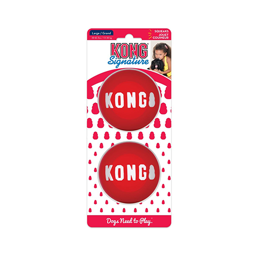 Kong Signature Ball Large (2 Pack)