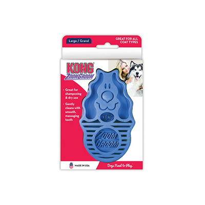Kong ZoomGroom Boysenberry Large for Dogs