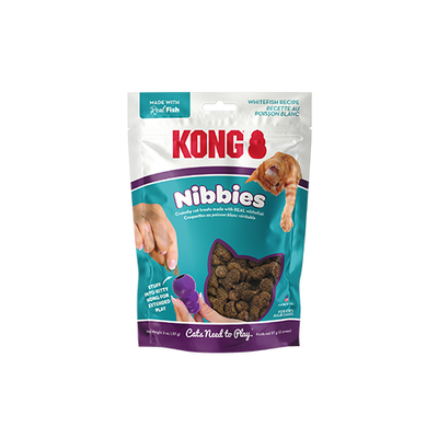 Kong Nibbies Whitefish Recipe Crunchy Cat Treats 2oz