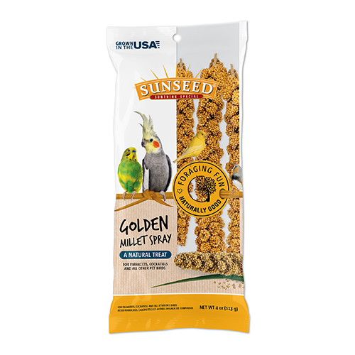 Sunseed Golden Millet Spray Natural Treat 4 oz Bag (7 ct)