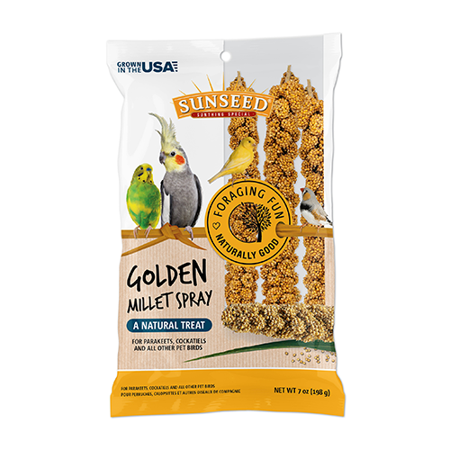 Sunseed Golden Millet Spray Natural Treat 7 oz Bag (12 ct)