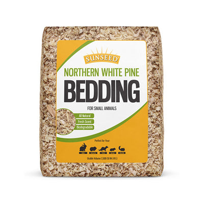 Sunseed Northern White Pine Bedding for Small Animals 2500 (4/Bale)