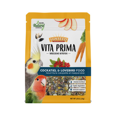 Sunseed Vita Prima Cockatiel & Lovebird Food 3 lb