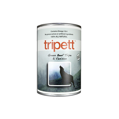 PetKind tripett Green Beef Tripe with Venison Wet Dog Food 12 x 13.2 oz