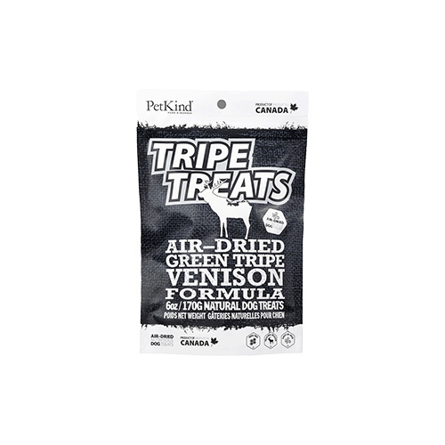 PetKind Green Venison Tripe Treats Natural Dog Treats 6oz
