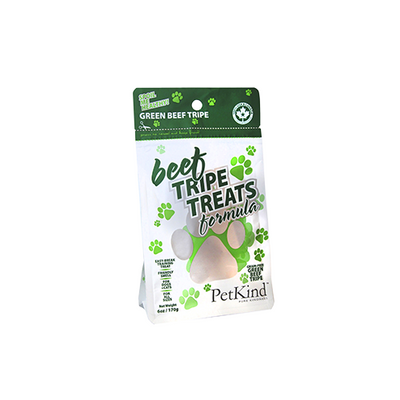 PetKind Green Beef Tripe Treats Natural Dog Treats 6oz
