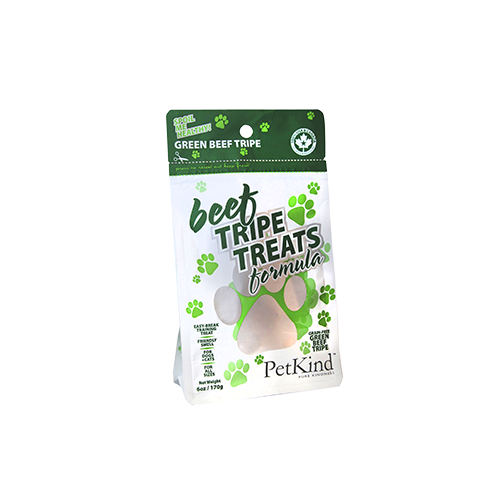 PetKind Green Beef Tripe Treats Natural Dog Treats 6oz