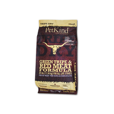 PetKind Tripe Dry Green Tripe & Red Meat Formula Dry Dog Food 25 lb