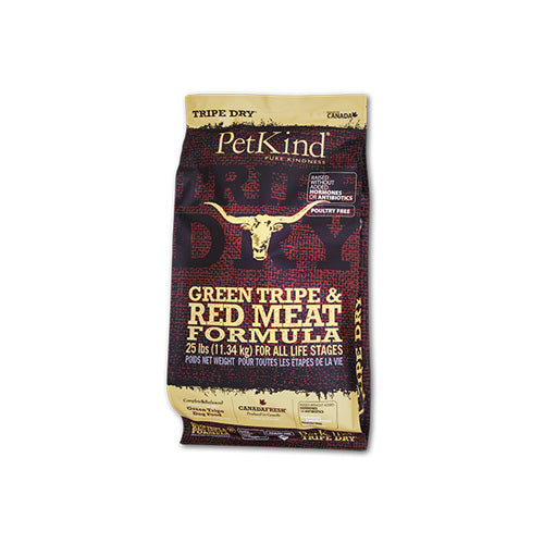 PetKind Tripe Dry Green Tripe & Red Meat Formula Dry Dog Food 25 lb