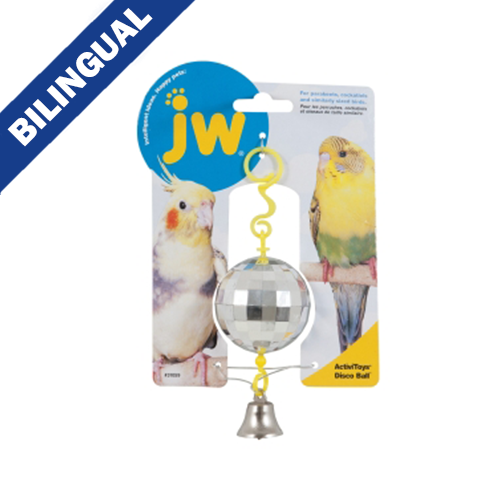 JW ActiviToys Disco Ball Bird Toy