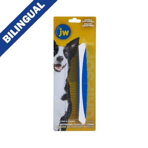 JW GripSoft Rotating Comfort Comb Fine & Coarse
