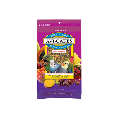 Lafeber Fruit Delight Avi-Cakes for Small Birds 8 oz