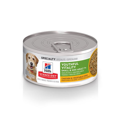 Hill's Science Diet Senior 7+ Vitality Dog Small & Mini Chicken Vegetable Stew 5.5oz