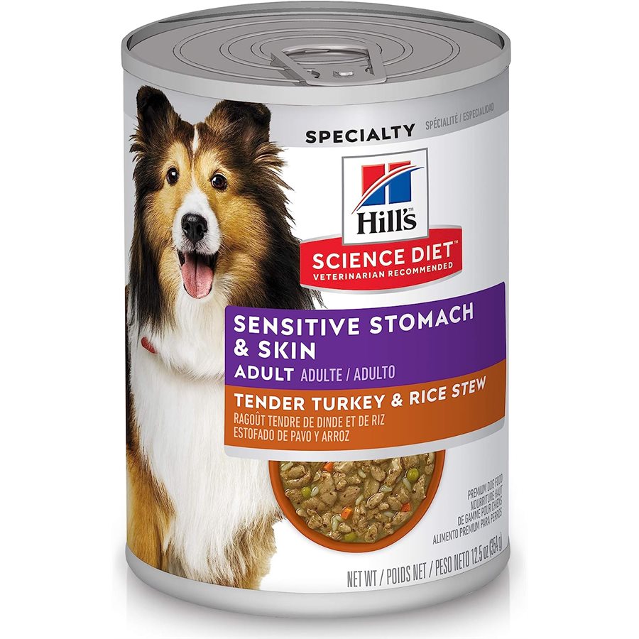 Hill's Science Diet Sensitive Stomach & Skin Dog Turkey & Rice 12 / 12.5oz