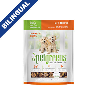 Pet Greens Li'l Treats Chicken Recipe Dog Treat 12oz