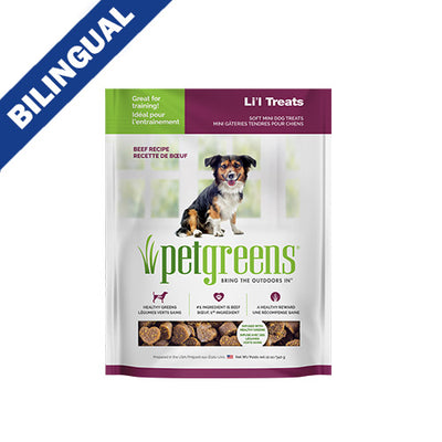 Pet Greens Li'l Treats Beef Recipe Dog Treat 12oz