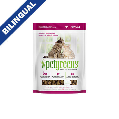 Pet Greens Cat Craves Turkey & Duck Recipe Cat Treat 3 oz