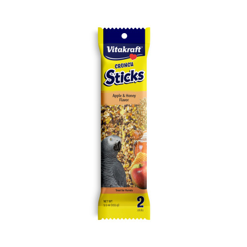 Vitakraft Crunch Sticks Apple & Honey Flavor Treat for Parrots 5.5 oz
