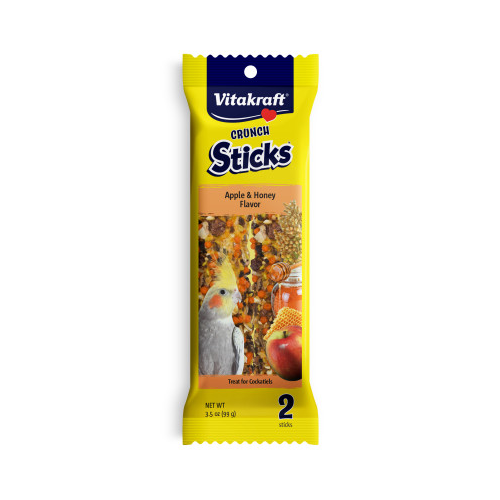 Vitakraft Crunch Sticks Apple & Honey Flavor Treat for Cockatiels 3.5 oz