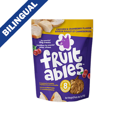 Fruitables Baked Chicken Cranberry Dog Treat 7oz