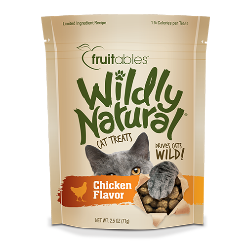 Fruitables Wildly Natural Chicken Flavor Cat Treat 2.5 oz
