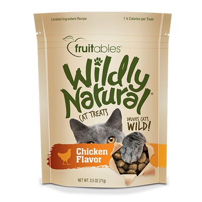 Fruitables Wildly Natural Chicken Flavor Cat Treat 2.5 oz