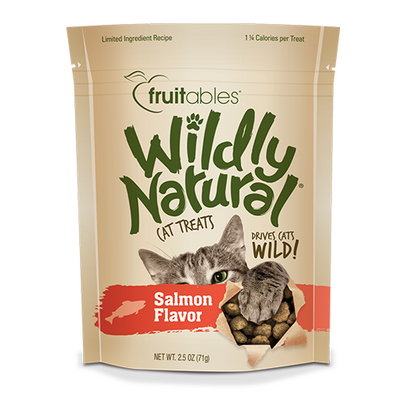 Fruitables Wildly Natural Salmon Flavor Cat Treat 2.5 oz