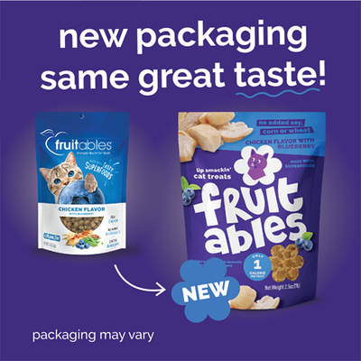 Fruitables Chicken Flavor with Blueberry Cat Treat 2.5 oz