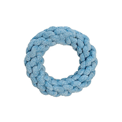 foufouBRANDS fouFIT Velvet Knotted Rope Ring Blue