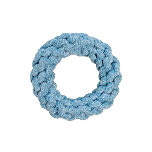 foufouBRANDS fouFIT Velvet Knotted Rope Ring Blue