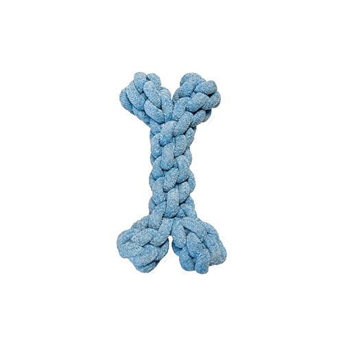 foufouBRANDS fouFIT Velvet Knotted Rope Bone Blue