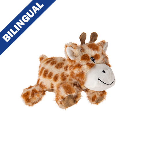 Growl Snugglez Glen the Giraffe 9.5" Dog Toy