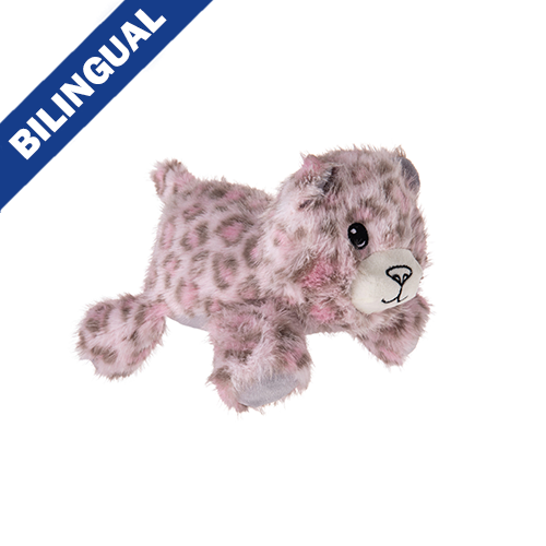 Growl Snugglez Sierra the Snow Leopard 9.5" Dog Toy