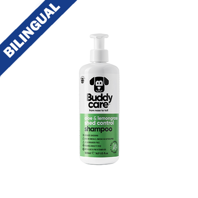 Buddycare Aloe & Lemongrass Shed Control Shampoo for Dogs 16.9 fl oz