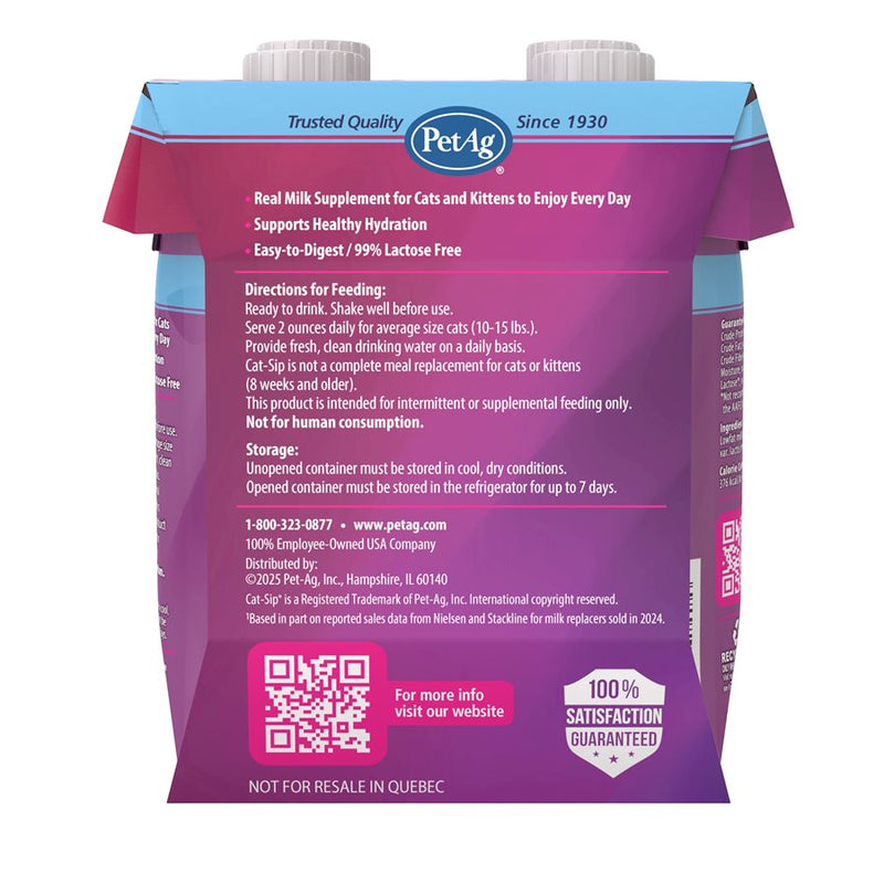 PetAg Cat-Sip® Milk Treat for Cats & Kittens 4 / 8oz