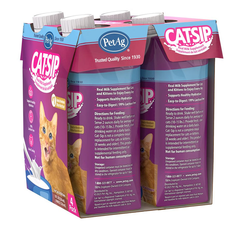 PetAg Cat-Sip® Milk Treat for Cats & Kittens 4 / 8oz